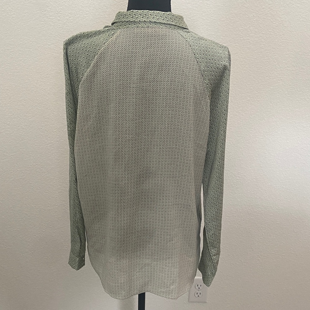 Zara Green Patterned Blouse - image 2